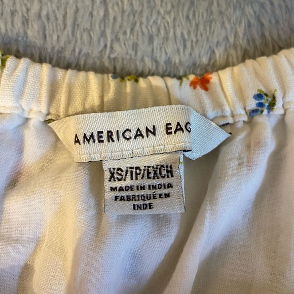 American Eagle Floral Cotton/Linen Dress Size XS - Picture 6 of 6